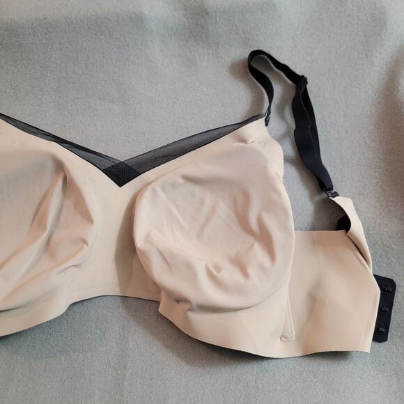 Honey Love Runway Cross Over Bra Size XL Undergarment GUC Black Comfort Lined - Picture 9 of 11